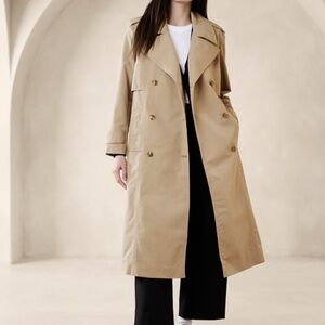 Classic Banana Republic Water Resistant Trench Coat S